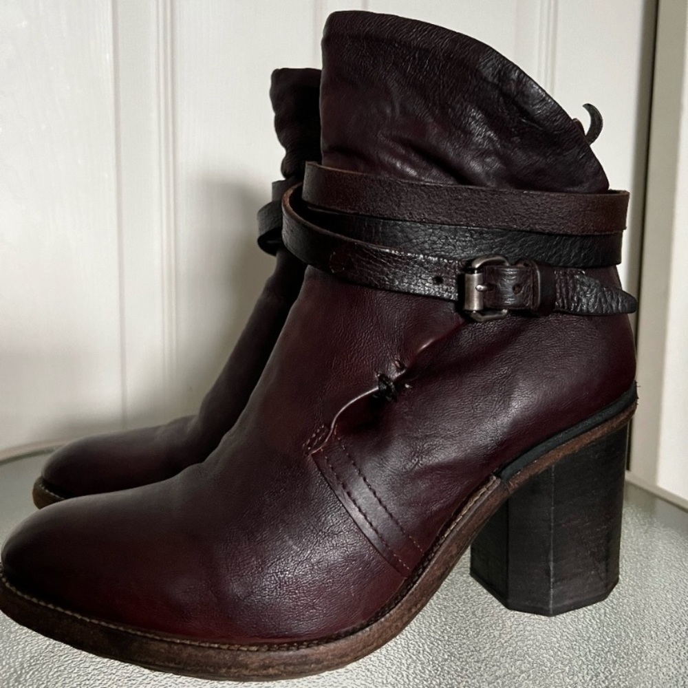 A.S.98 Dark Brown Ankle Boots 3.5 inch